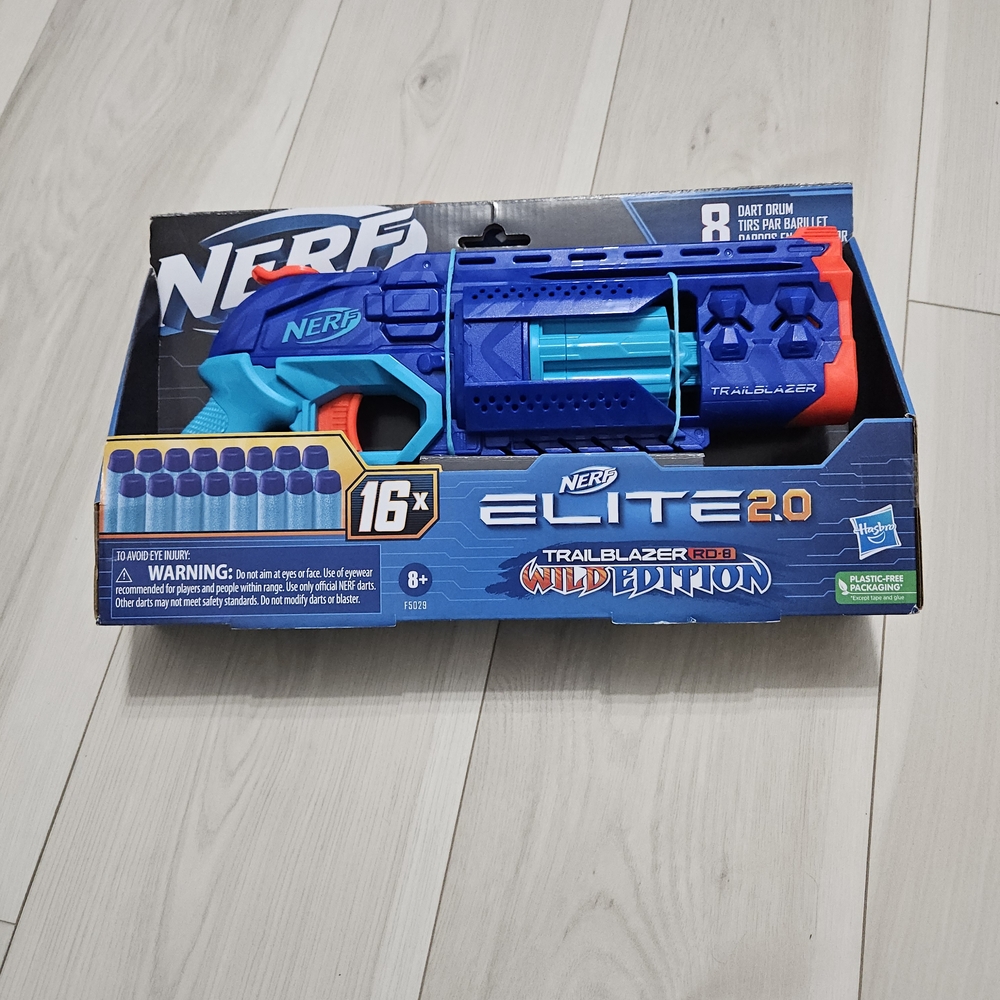 NERF Elite 2.0 Wild Edition Blaster - Blue and Orange